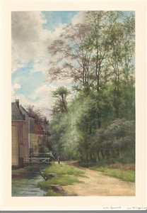 Vue le long du fossé près de Bezuidenhout dans la forêt de La Haye - Willem Oppenoorth