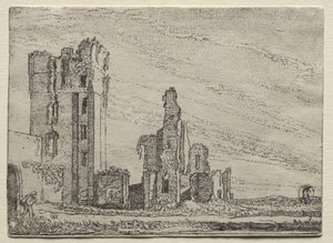 Ruines du château Huys Te Kleef près de Haarlem - Willem Pietersz Buytewech