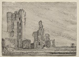 Ruines du château Huys Te Kleef près de Haarlem, vers 1616 - Willem Pietersz Buytewech
