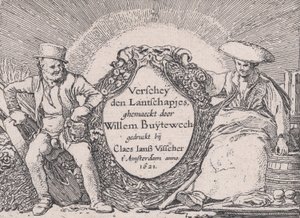 Page de Titre, de Verscheyden Landtschapjes Divers Petits Paysages, Planche 1 - Willem Pietersz. Buytewech