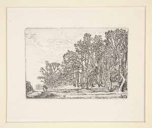 Deux haies de planches, Planche 6 de La série des paysages - Willem Pietersz. Buytewech