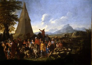 Jacob et sa famille entrant en Égypte - Willem Reuter