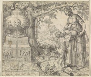 Agar donne à boire à Ismaël - Willem Thibaut