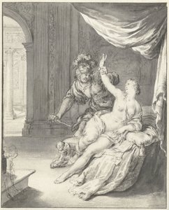 Tarquinius menace Lucrèce