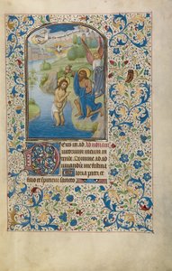 Die Taufe Christi - Willem Vrelant
