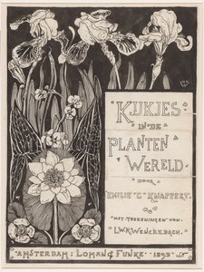 Conception de couverture pour : Knappert, Emilie C., Regards sur le monde des plantes, 1893 - Ludwig Willem Reymert Wenckebach