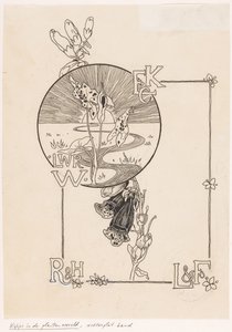 Conception de couverture pour : Knappert, Emilie C., Regards sur le monde des plantes, 1893 - Ludwig Willem Reymert Wenckebach