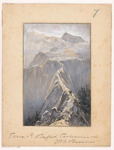 Garçon marchant sur un sentier de montagne