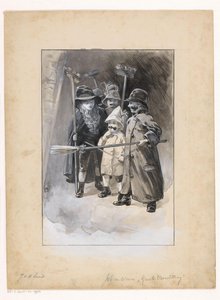 Cinq enfants déguisés - Ludwig Willem Reymert Wenckebach