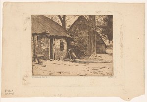 Ferme avec grange en Brabant - Willem Witsen (signed by artist)