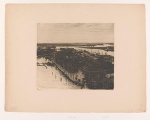 Vue de Dordrecht depuis la tour de la Grande Église