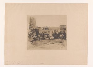 Vue de Sutter Street à San Francisco - Willem Witsen (signed by artist)