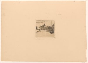 Nieuwmarkt à Amsterdam - Willem Witsen (signed by artist)