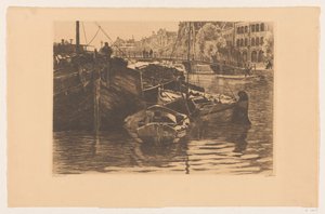 Bateaux de tourbe dans l