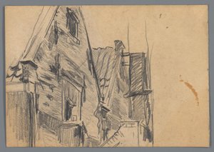 Rückfassaden der Gebäude Korte Dijkstraat 2 und 4 in Amsterdam - Willem Witsen