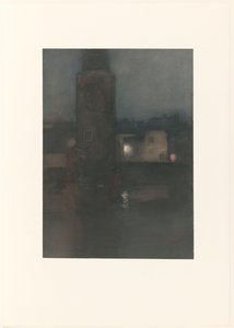 La tour Montelbaan à Amsterdam la nuit - Willem Arnoldus Witsen