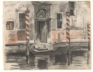 Maison sur le Grand Canal à Venise, avec des notes de couleur - Willem Arnoldus Witsen
