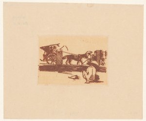 Figure accroupie et un sado à Buitenzorg