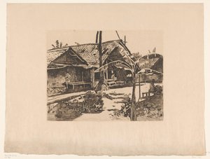 Bananier dans un kampong à Buitenzorg - Willem Arnoldus Witsen