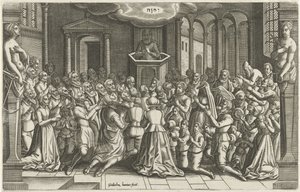 Action de grâce dans une église après la libération de Leyde - Willem de Haen