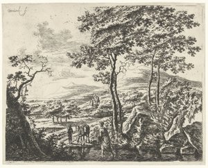 Paysage avec un muletier - Willem de Heusch