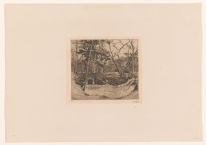 Forêt avec entrée vers un abri - Willem de Zwart (signed by artist)