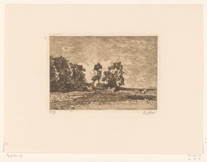 Prairie avec vaches - Willem de Zwart (signed by artist)