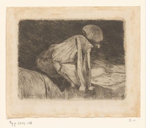 Fille lisant (vue de dos)