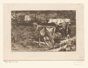 Quatre vaches dans un pré - Willem de Zwart