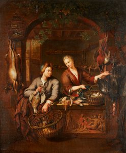 Le comptoir de jeu - Willem van (after) Mieris
