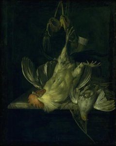 Un coq blanc mort - Willem van Aelst