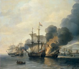 La bataille de Livourne, 4 mars 1653 - Willem van Diest