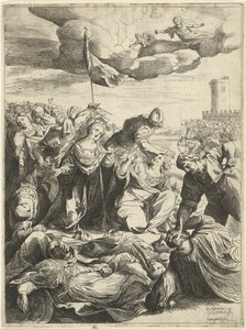 Sainte Ursule assiégée par les Huns - Willem van Haecht (II)