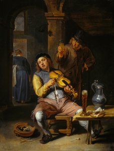 Le violoniste aveugle, 1637-1677 - Willem van Herp