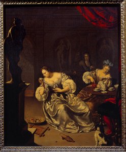 Les femmes de la noblesse hollandaise prenant le thé - Willem Van Mieris