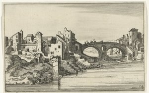 Pont sur la rivière (Romeinse ruïnes en kustlandschappen, série 1)