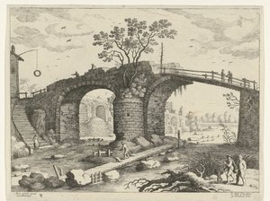 Pont sur une rivière - Willem van Nieulandt (II)