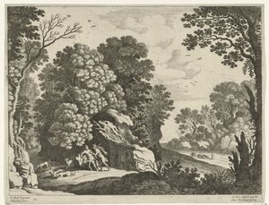 Céphale et Procris (Paysages italiens) - Willem van Nieulandt (II)