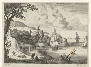 Village sur une baie - Willem van Nieulandt (II)