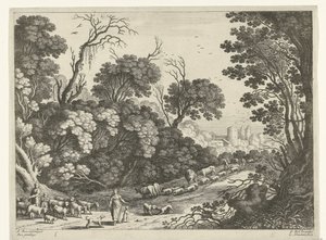 Bergers avec le troupeau - Willem van Nieulandt (II)
