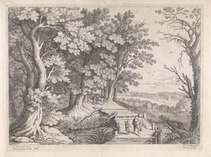Paysage avec Abraham et Isaac - Willem van Nieulandt (II)