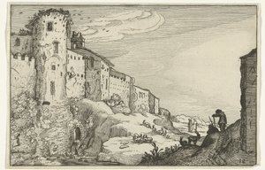 Paysage avec ruine romaine - Willem van Nieulandt (II)