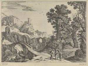 Paysage avec les pèlerins d