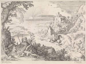 Paysage avec le bon Samaritain - Willem van Nieulandt (II)