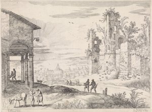 Paysage avec le bon Samaritain à l