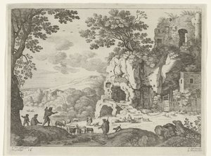 Paysage avec une ruine (Paysages italiens)