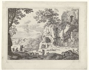Paysage avec une ruine