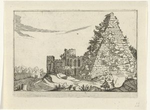 Pyramide de Caius Cestius - Willem van Nieulandt (II)