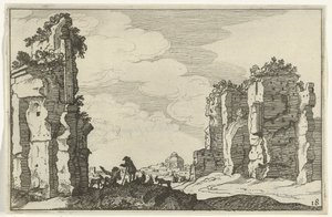 Ruines des thermes de Caracalla - Willem van Nieulandt (II)