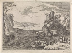 Différents navires dans une baie - Willem van Nieulandt (II)